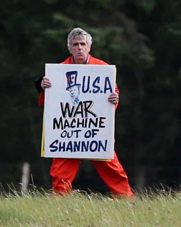 Protest at Shannon Airport