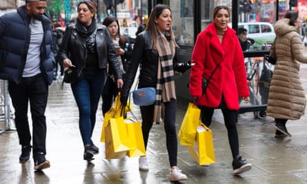Boxing day shoppers in London. If you’ve spent too much over the festive period, it’s time to take stock.