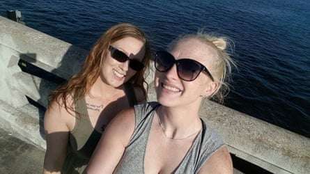 Ashlee, left, and sister Lisa Rucker. Both were shot while at their home in Jacksonville, Florida, in October 2017.
