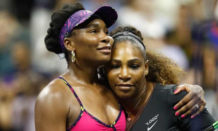 ‘Whenever a commentator calls a black athlete powerful it’s as if skill, wit and tactics don’t come into it’ … Venus and Serena Williams.