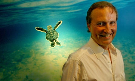 Dr Thomas Lovejoy, who coined the term biodiversity, visiting Australia to discuss the problems with the world’s oceans as a guest of the World Wildlife Fund, 26 October 2005.