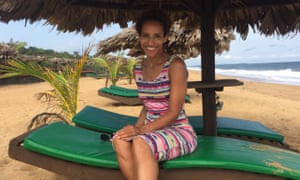 The author on the beach at RLJ Kendeja.