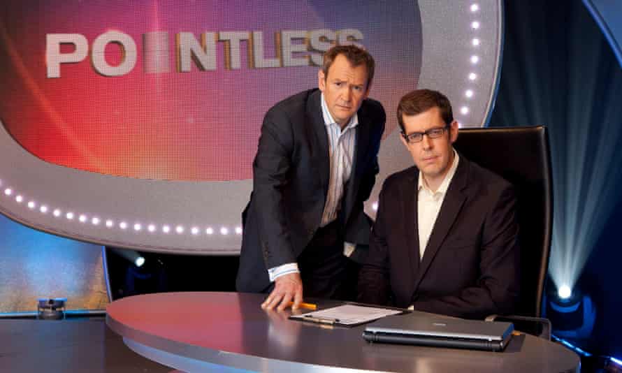 Osman presenting Pointless with Alexander Armstrong in 2009, the year it first aired.