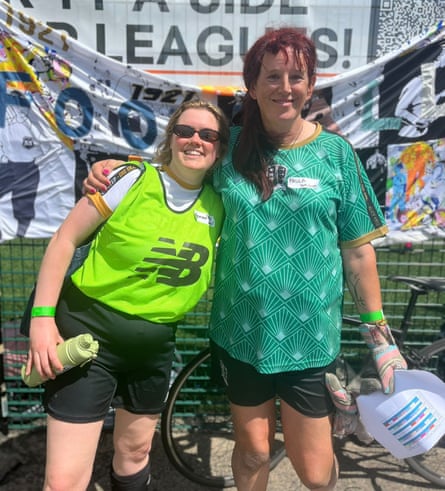 Paula Griffin, a trans goalkeeper for Goal Diggers.
