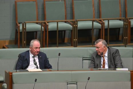 One Nation MPs Barnaby Joyce and David Farley