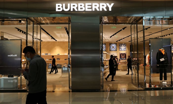 A Burberry story at a shopping mall in Beijing.