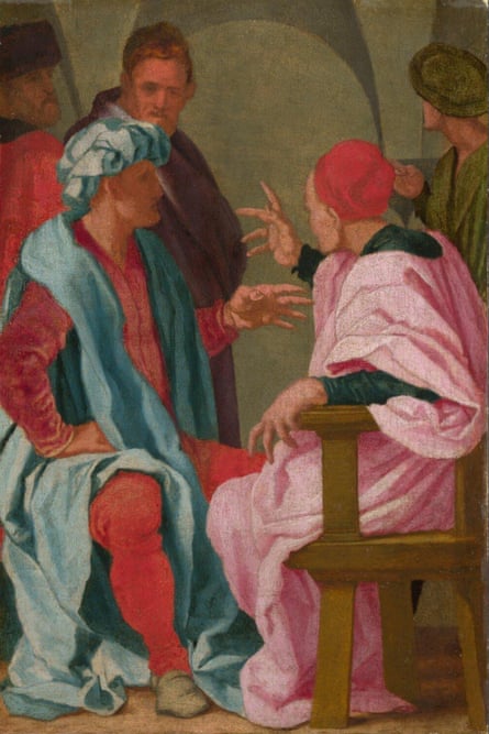 A Discussion by Circle of Pontormo, probably mid-1520s