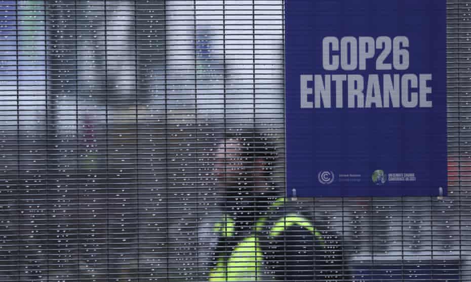 Cop26 entrance sign