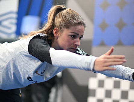 Melanie Leupolz of Chelsea in the gym on Thursday