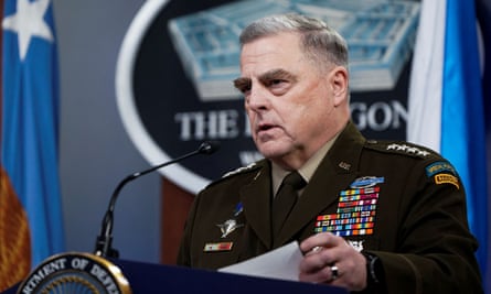 Top US general, chairman of the joint chiefs of staff, Mark Milley.