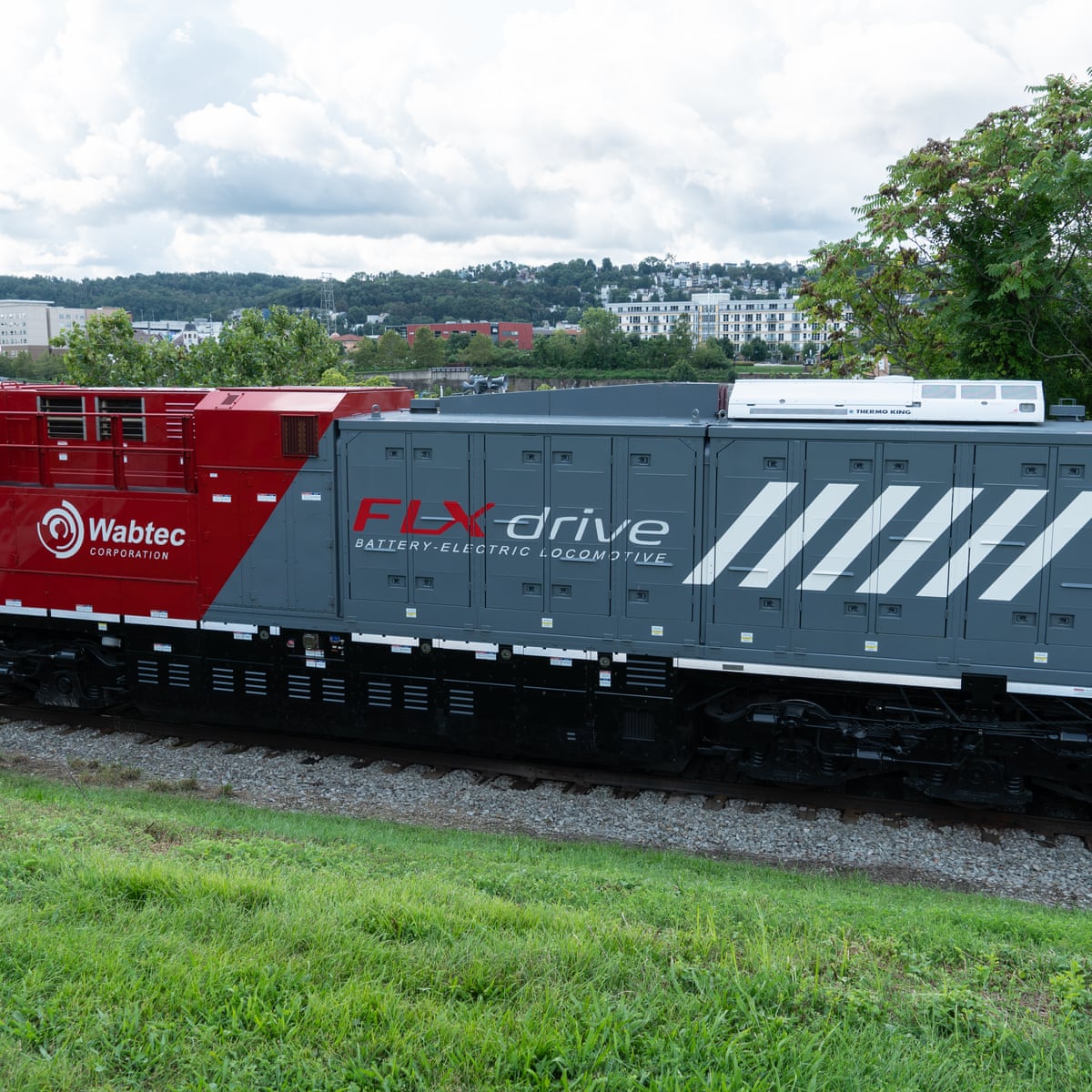 Dramatically more powerful&#39;: world&#39;s first battery-electric freight train  unveiled | Pennsylvania | The Guardian