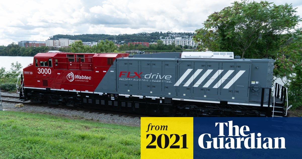 ‘Dramatically more powerful’: world’s first battery-electric freight train unveiled