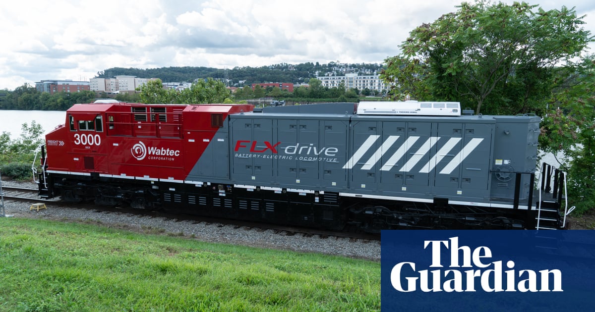 ‘Dramatically more powerful’: world’s first battery-electric freight train unveiled