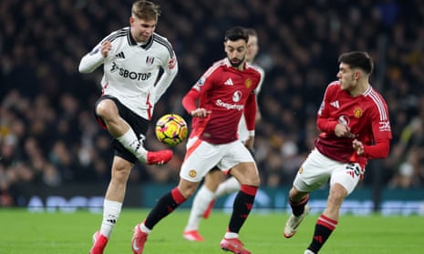 صحنه ای از بازی فولام مقابل منچستر یونایتد