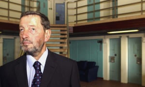 David Blunkett, then home secretary, at Feltham young offenders’ institute in 2003.