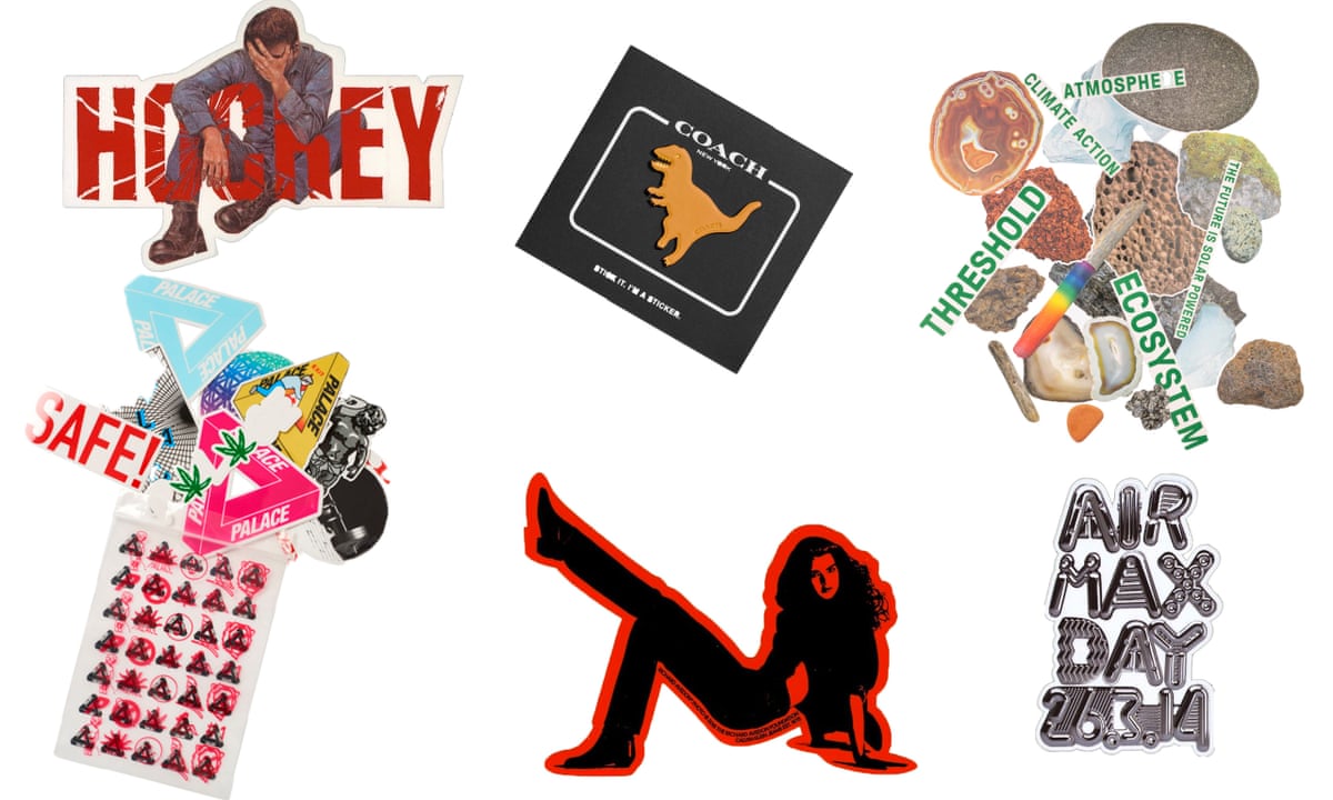 Get Stuck In How The Humble Sticker Went High Fashion Fashion The Guardian