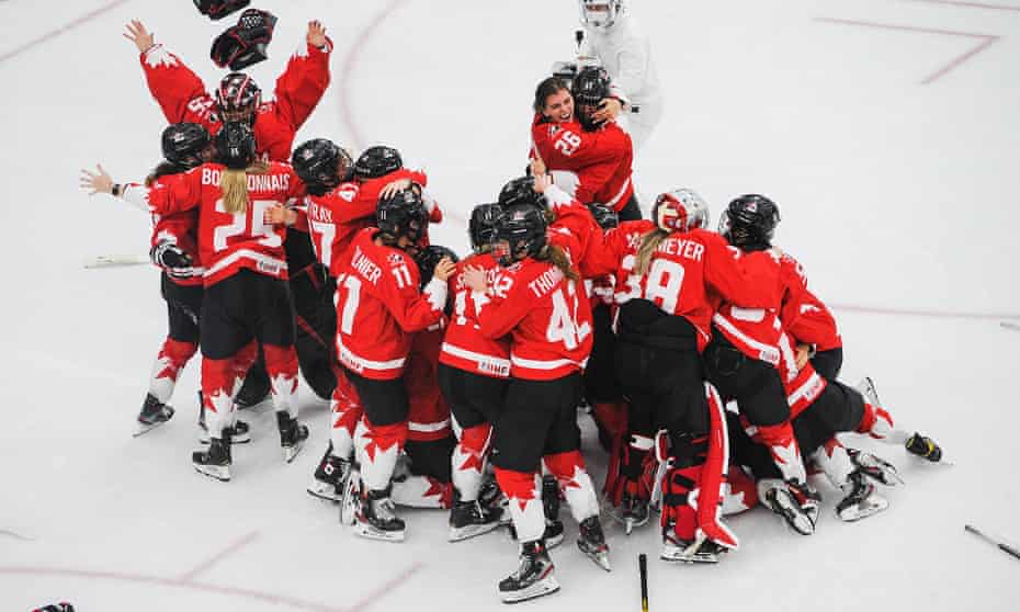 Canada Upset Usa In Ot Thriller To Become Women S Ice Hockey World Champions Ice Hockey The Guardian Canada Upset Usa In Ot Thriller To Become Women S Ice Hockey World Champions Ice Hockey The Guardian