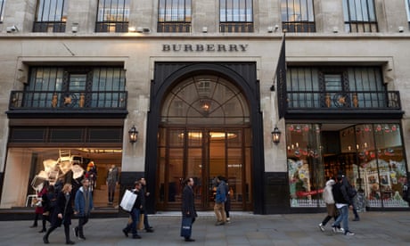 A Burberry store on Regent Street in central London.