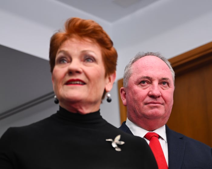 Barnaby Joyce says One Nation doesn’t want return of White Australia policy but backs Pauline Hanson on mass…