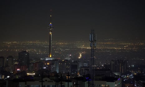 A general view of Tehran early on Saturday