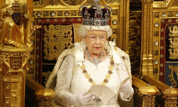 The Queen at the state opening of parliament in 2016