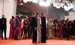 Olivia Colman, Dakota Johnson and Maggie Gyllenhaal on the red carpet for The Lost Daughter.