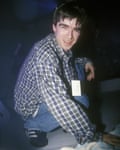 Noel Gallagher travaillant comme roadie pour les Inspiral Carpets, Manchester 1992.