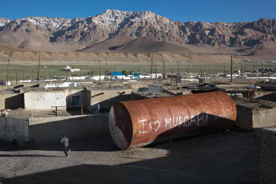 City of Murghab in the Pamir mountains.