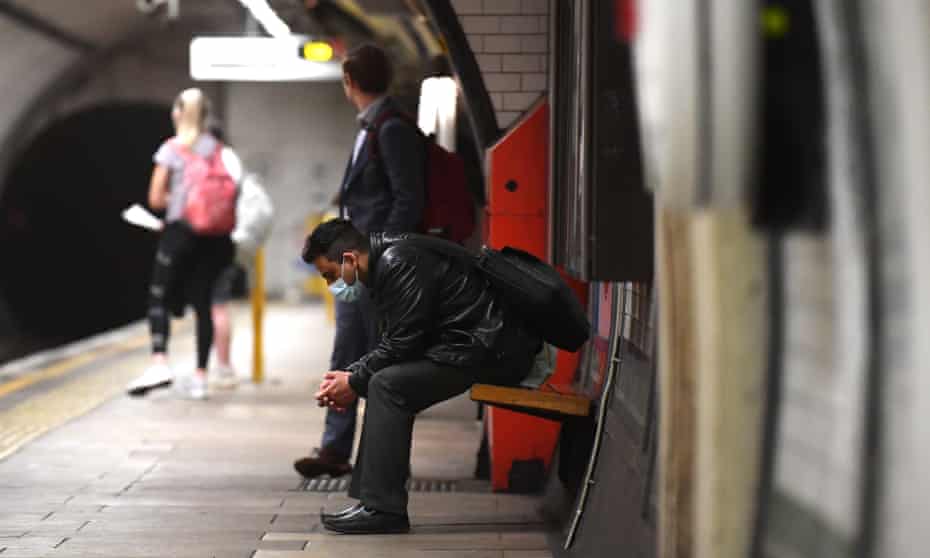 Man on tube platform
