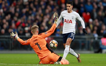 Érik Lamela, in action here against AFC Wimbledon this month, says: ‘I had the doctors telling me I’d get back to my level but your head doesn’t let you relax.’