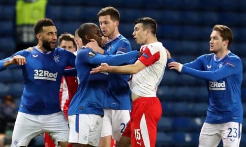 Rangers 0 Slavia Prague 2 (Agg 1-3) Nine-man Light Blues knocked