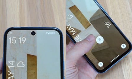 Face recognition and fingerprint a scanner on the lockscreen of the Pixel 8a.