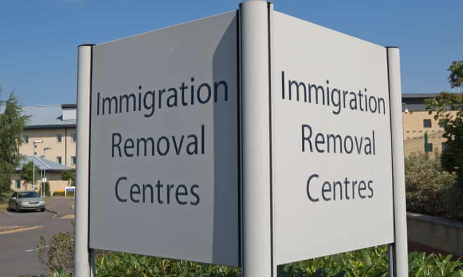 Colnbrook immigration removal centre at Harmondsworth, near Heathrow