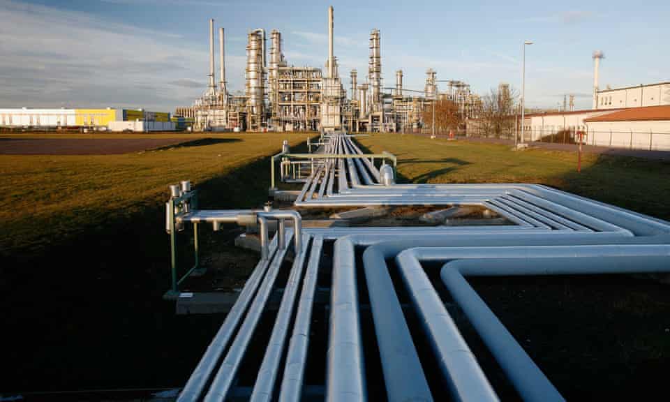 An oil refinery in Leuna, Germany in 2007. 