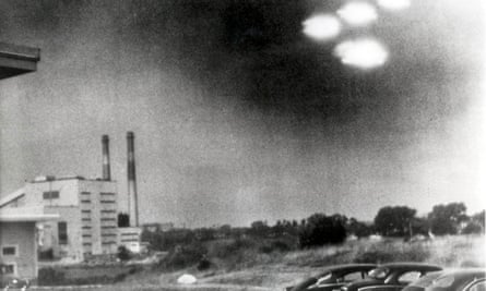 UFOs, maybe, over Salem, Massachusetts in 1952. Snopes began as a site to explore urban legends. Photograph: Popperfoto
