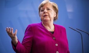 La canciller Angela Merkel de Alemania se opone a los coronabonds.