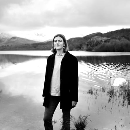 Ailsa Mcfarlane in Llyn Padarn, Llanberis, Snowdonia, 23 January