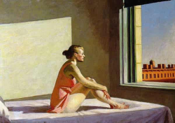 Edward Hopper - Morning Sun, schilderij, 1952