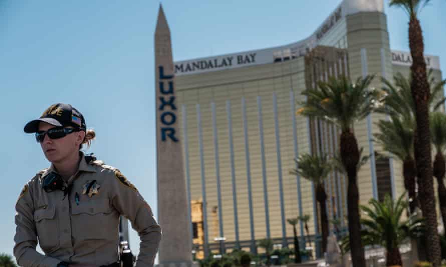 The Mandalay Bay hotel from which Stephen Paddock launched his murderous attack in Las Vegas.