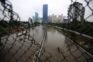 Flooding in Jakarta, Indonesia, in January.