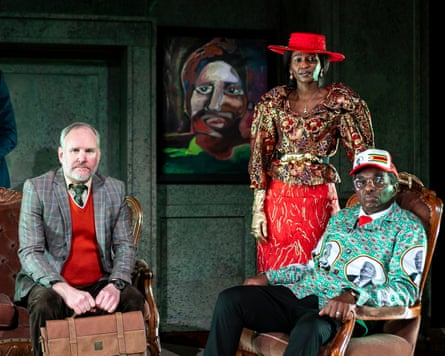 Pressure-cooker play … (from left) Craig Jackson, Gontse Ntshegang and Themba Ndaba in Breakfast With Mugabe at the Market theatre.