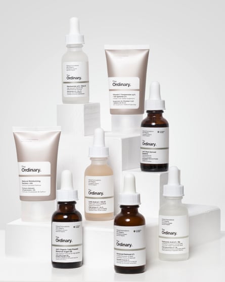 Beauty products by The Ordinary