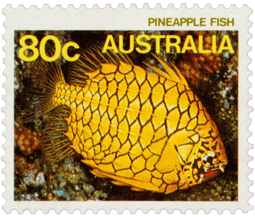 1985 Marine Life - Pineapple Fish stamp