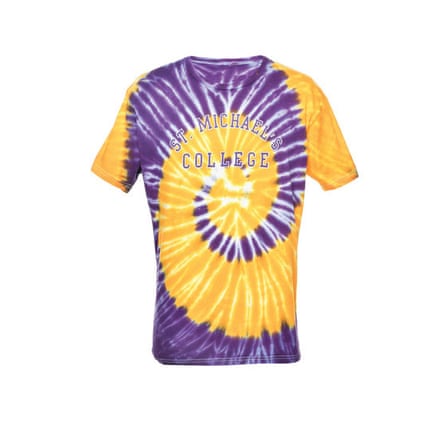 Purple and yellow tie-dye