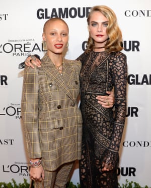 With best friend Cara Delevingne.