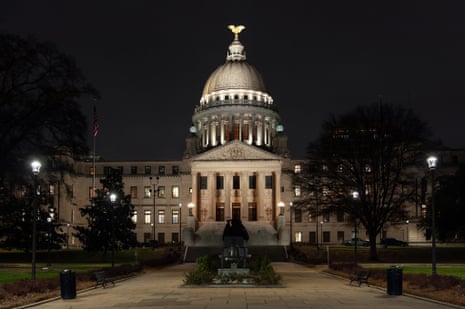 The Mississippi state capitol building in Jackson, Mississippi.