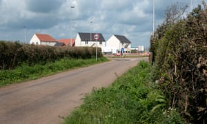 New homes under construction at Cranbrook, near Exeter, Devon, in 2012.