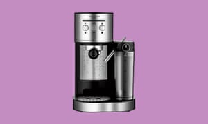 Espresso coffee machine with milk frother