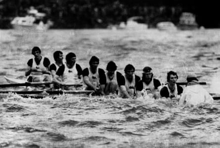 The Oxford v Cambridge Boat Race, when the boat sank, 1978