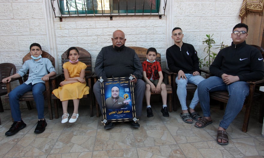 Members of Halabi’s family at home in Gaza City.